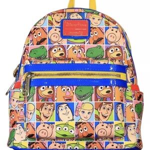 Loungefly Toy Story Character Backpack - Blue and Multicolor